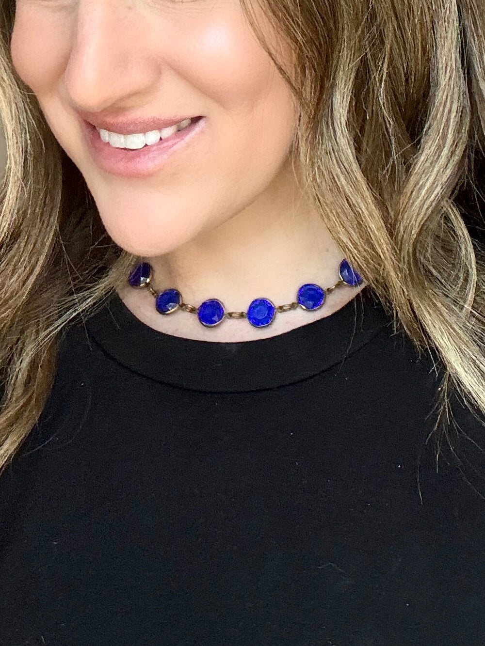 Blue Vintage Choker