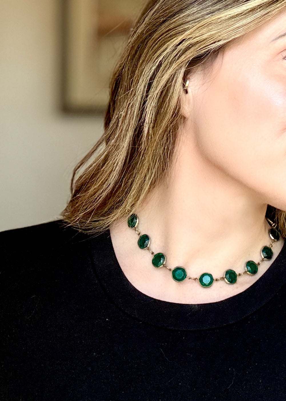 Green Vintage Choker