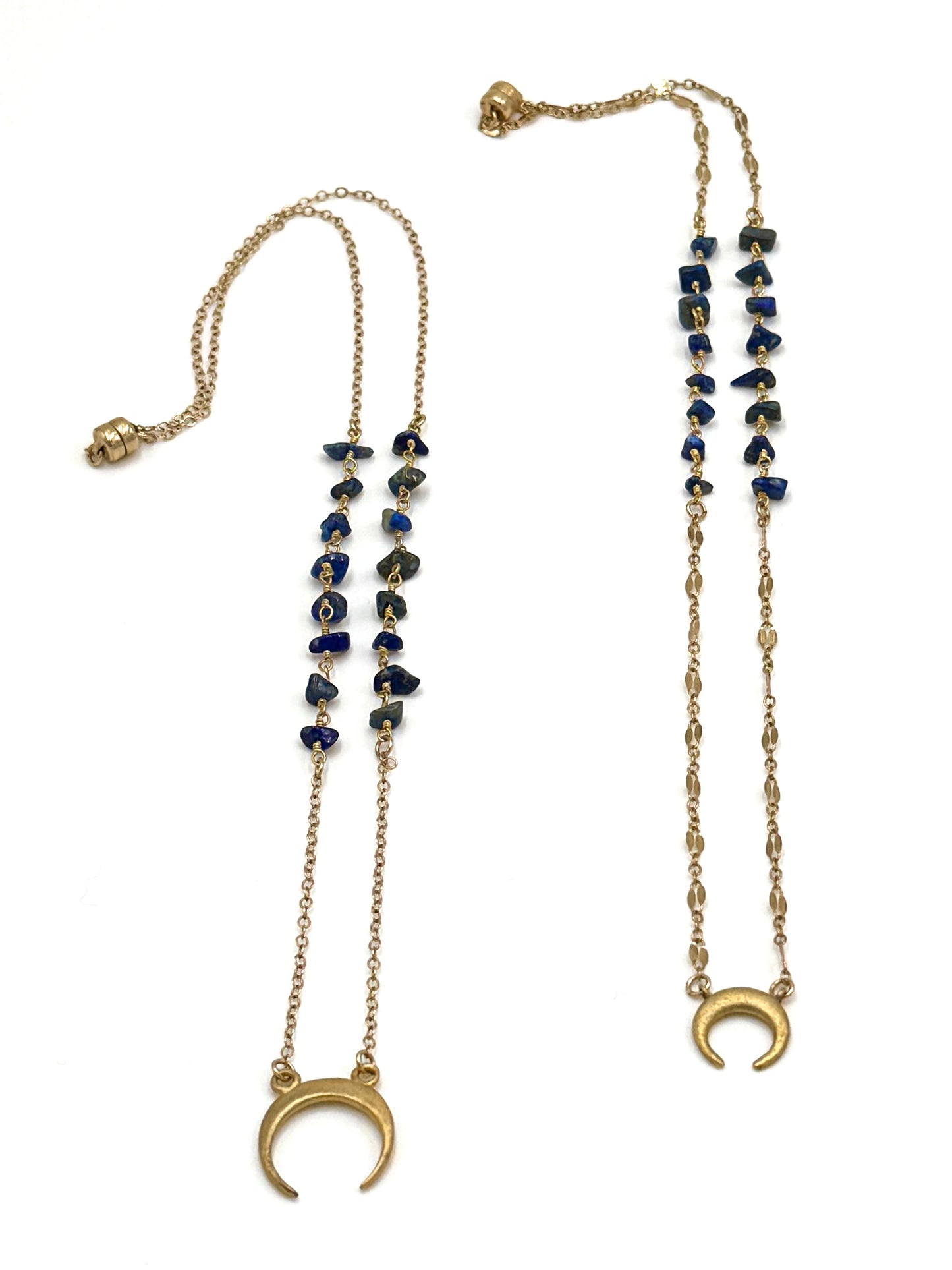 Crescent Moon Gold Necklace