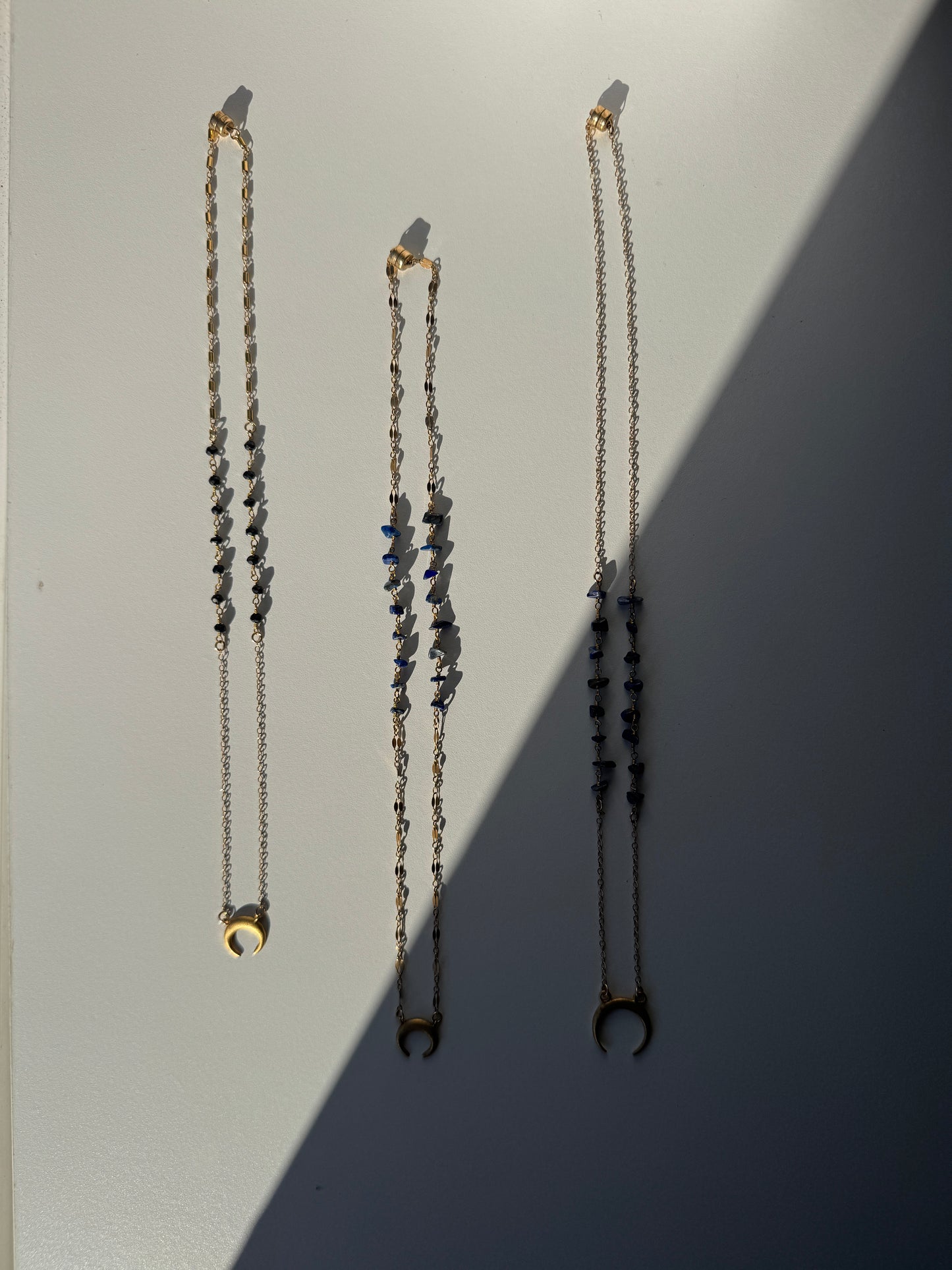 Crescent Moon Gold Necklace