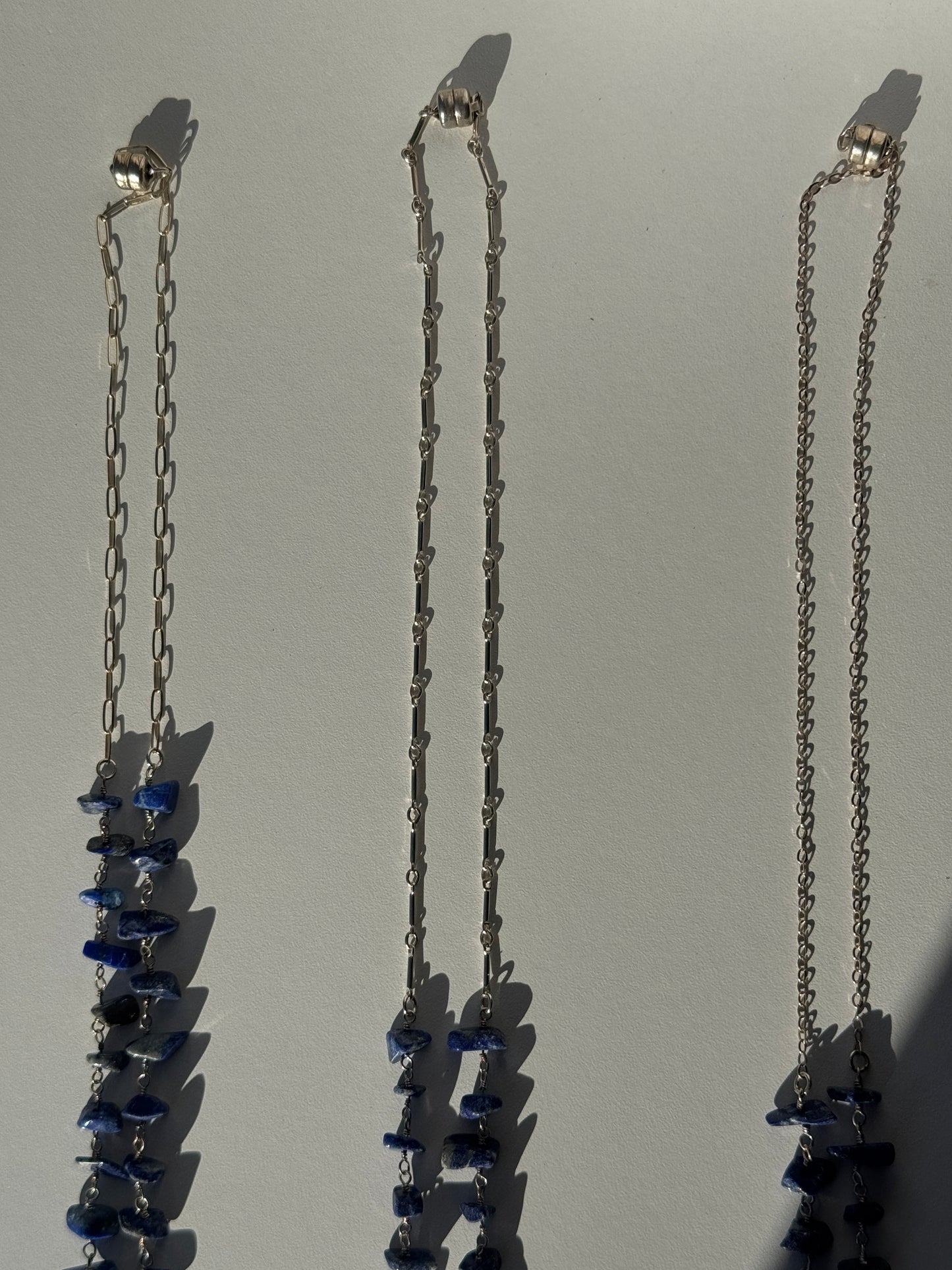 Crescent Moon Silver Necklace
