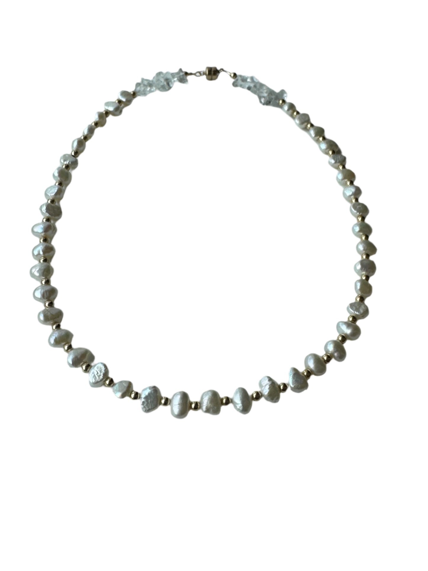 Pearl and Quartz (Gold)