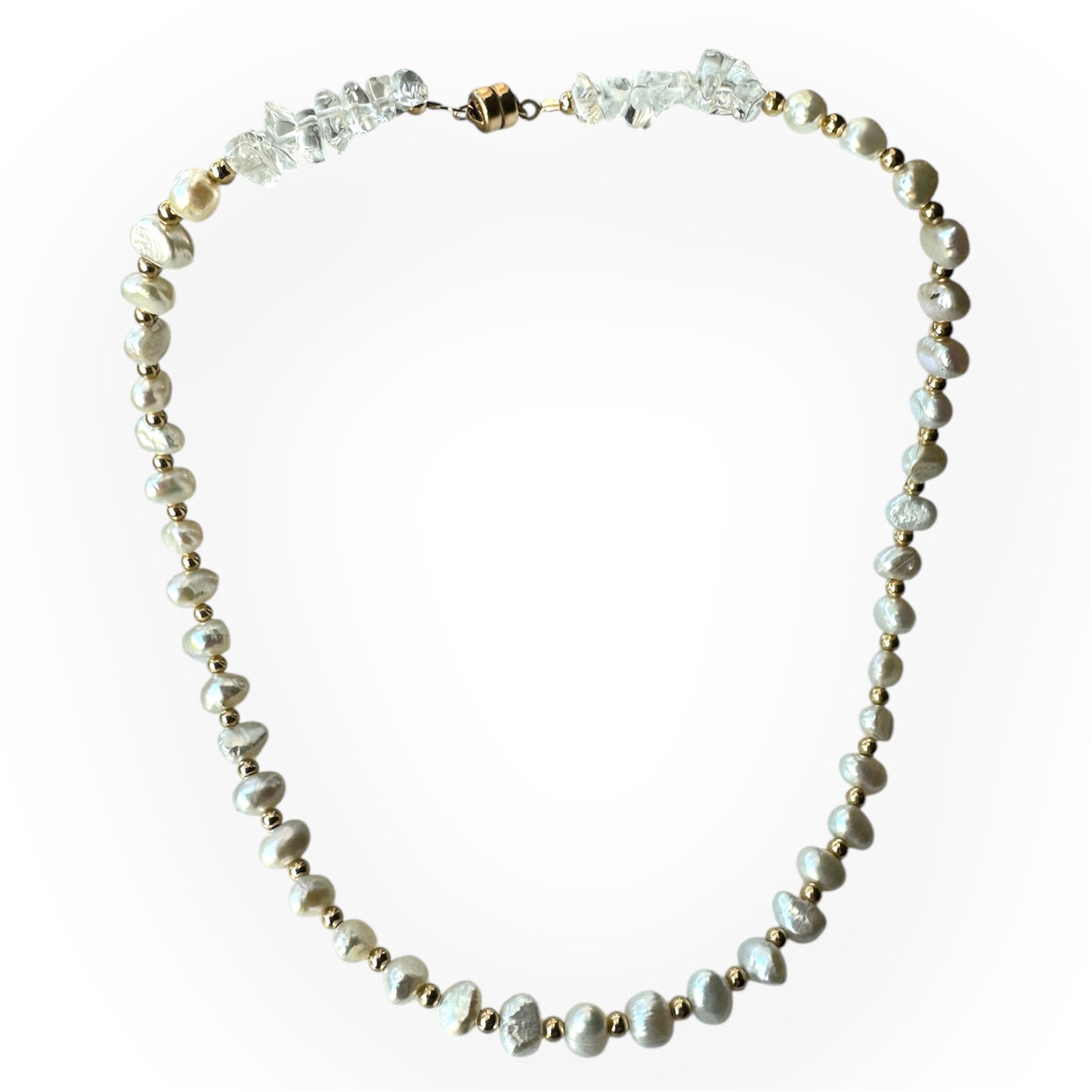 Pearl and Quartz (Gold)