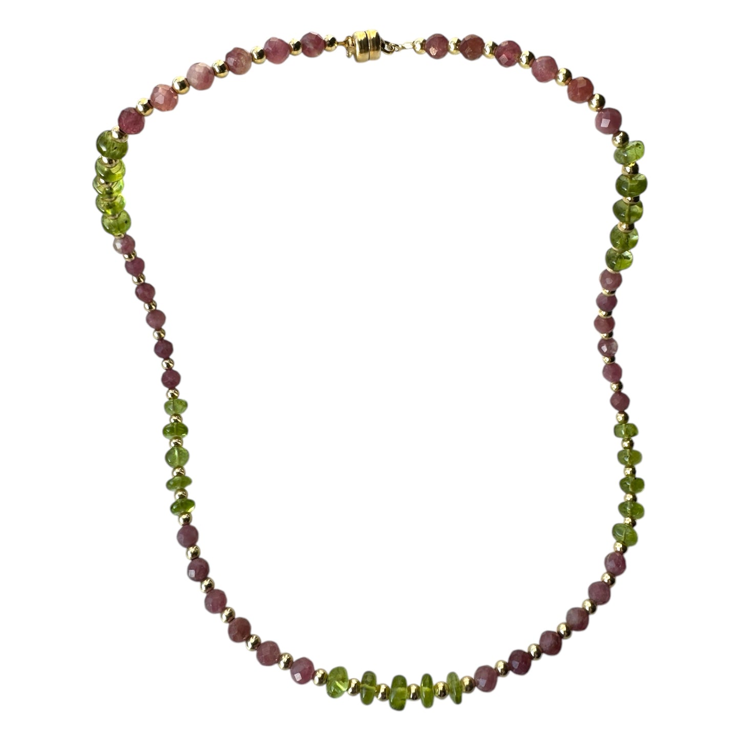Peridot and Pink Tourmaline
